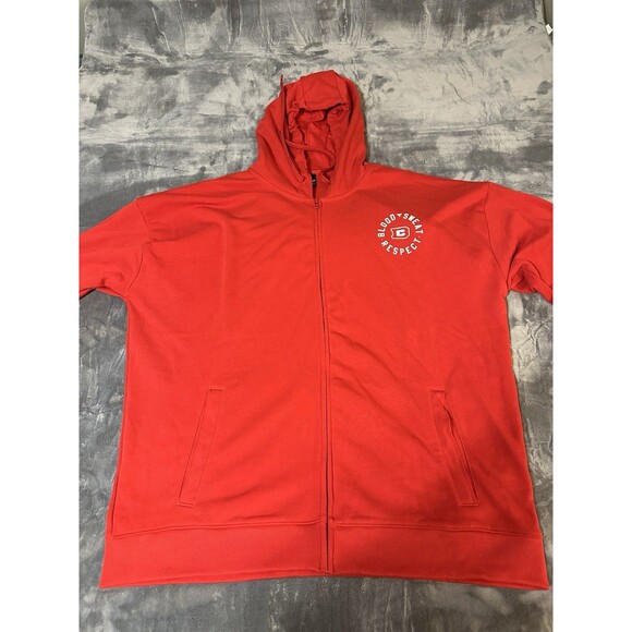 Under Armour XFL DC Defenders Hoodie Red Full Zip Blood Sweat Respect Men’s 3XL - Picture 2 of 12
